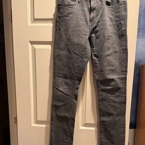 J. Crew Men's Charcoal Slim Jeans